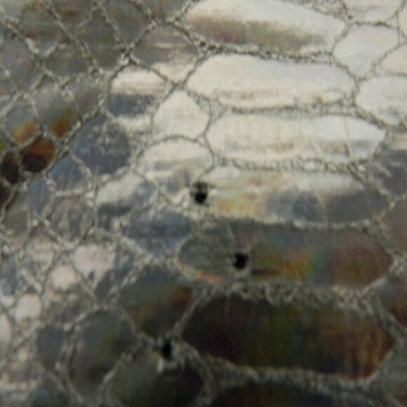 Juicy Couture snake embossed faux leather wristlet purse pouch metallic zip top - Picture 10 of 12